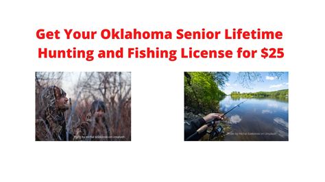 Lifetime Hunting and Fishing License available to Oklahomans. . Oklahoma senior lifetime hunting and fishing license